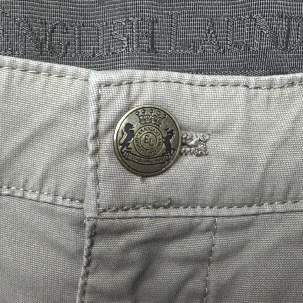 English Laundry Mens 32x32 Khaki Tan 5-Pocket Stretch Pants Cotton Nylon Hiking